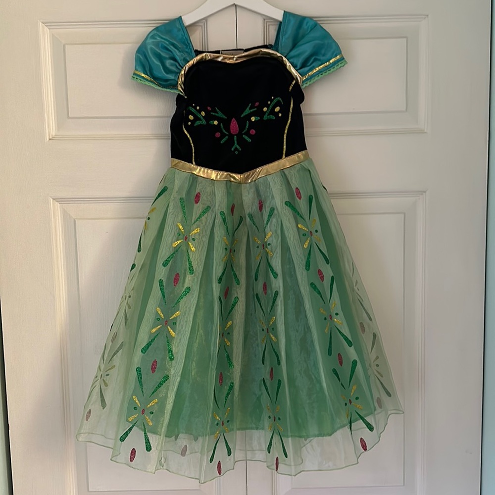 Anna inspired girls dress size 120 (approx 5T)